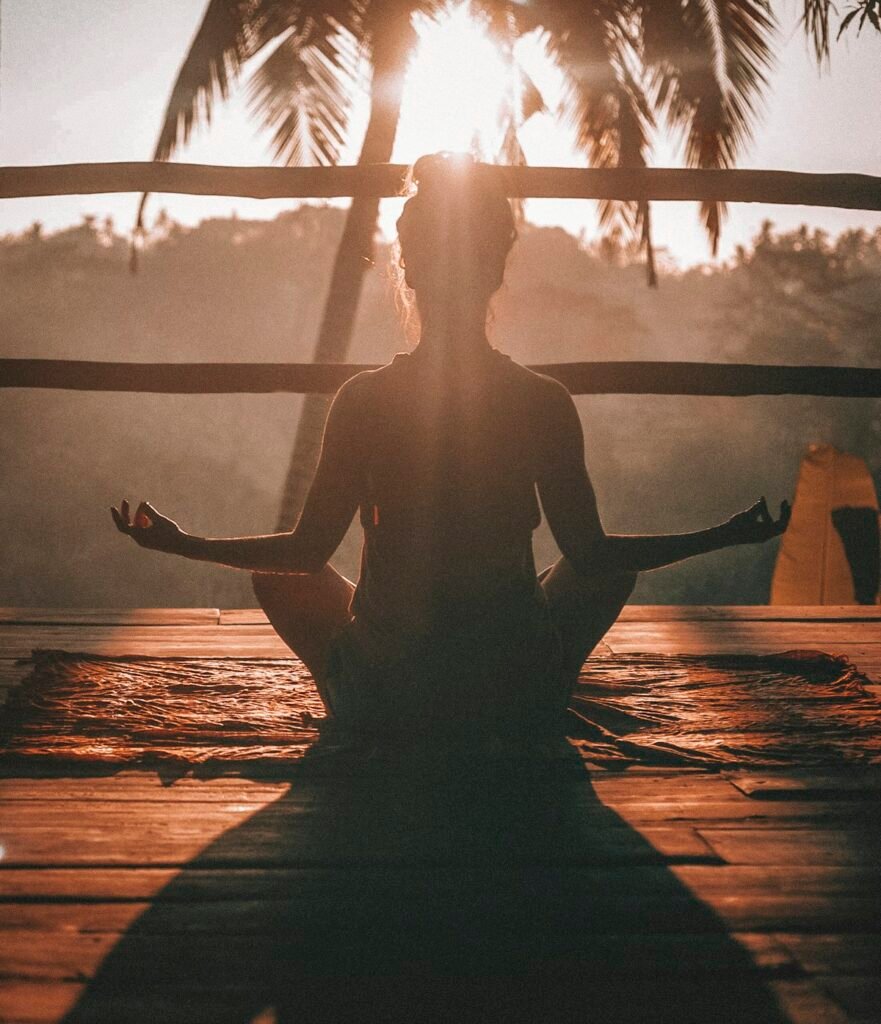 Bem-estar e meditação ao ar livre