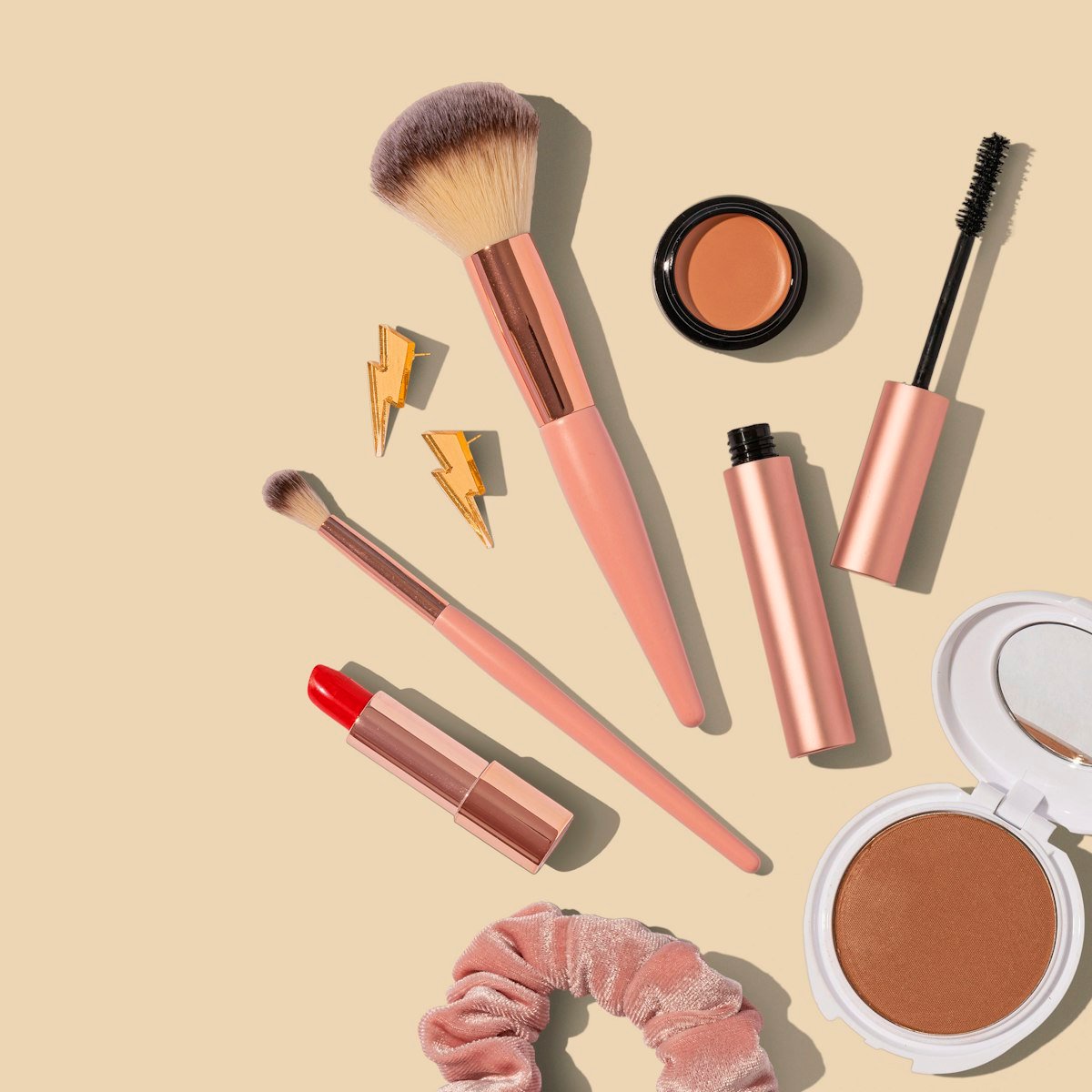 Maquiagem natural e produtos de beleza