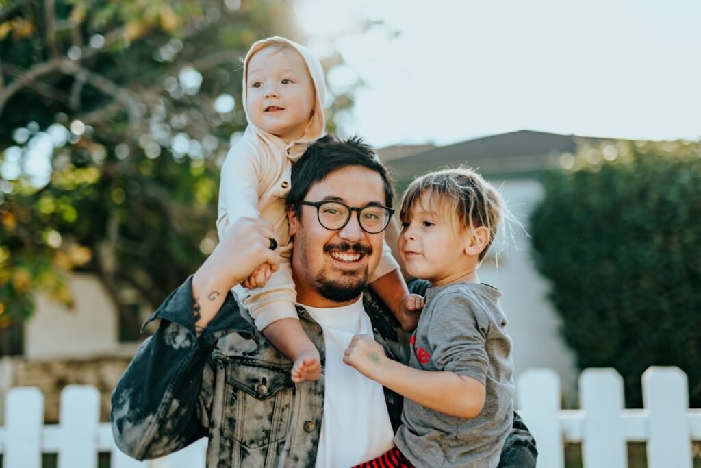 Família saudável e feliz